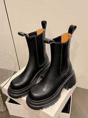 Chunky Heel Ankle Boots