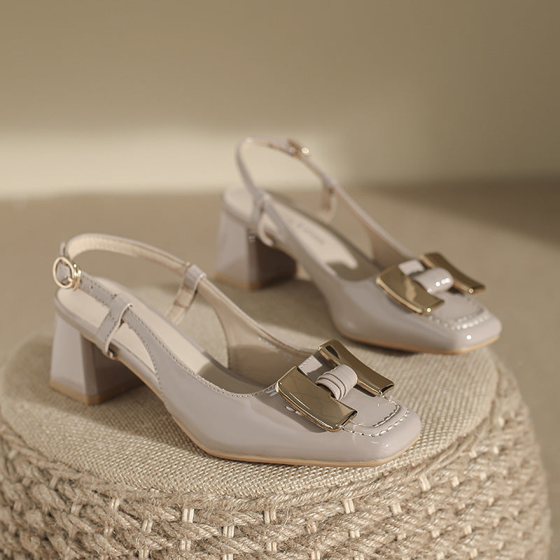 Delilah Slingback Heels with Chain