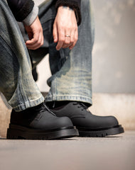 American Lather Thick-Soled High-End Big Head  Unisex Dress Shoes