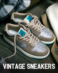 Retro Silk Road Secret Cashew Flower Men's Casual Shoes