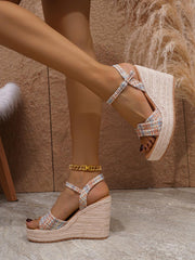 Super High Heel Platform Wedge Sandals