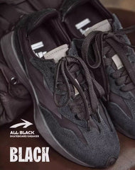 American Retro Warrior Pure Black Leisure Men's Sports Shoes