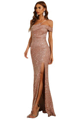One Shoulder Sleeveless Frill Mini Bodycon Dress