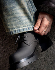 American Lather Thick-Soled High-End Big Head  Unisex Dress Shoes