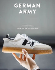 German Army Lightning Embroidered Sports Men's Casual Shoes