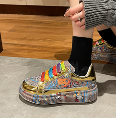 Pattern Platform Sneakers