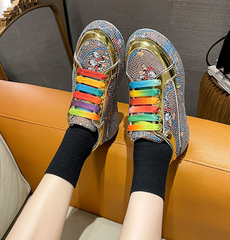 Pattern Platform Sneakers
