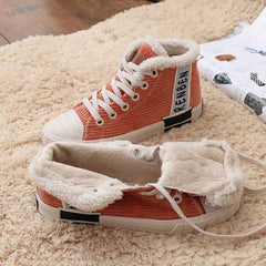 Corduroy Fleece Warm Trendy Winter Women's Boots