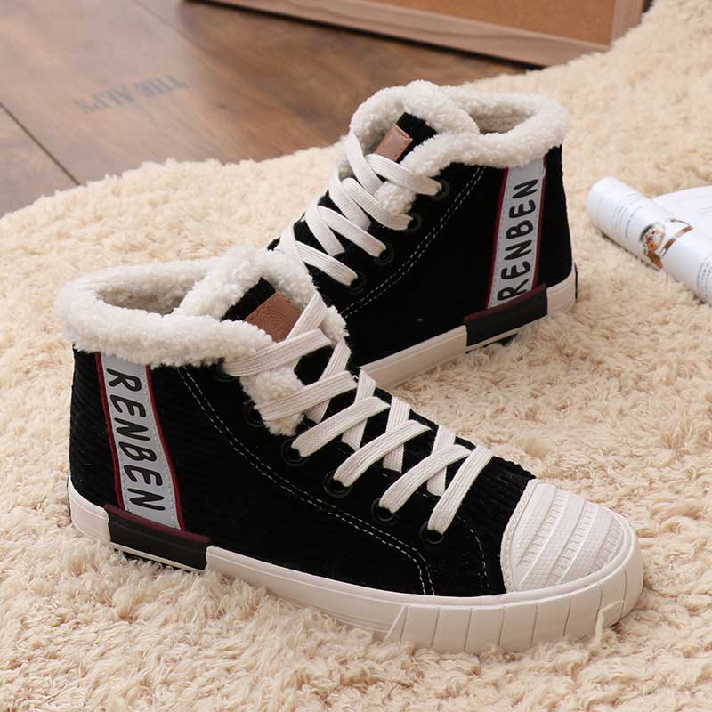 Corduroy Fleece Warm Trendy Winter Women's Boots