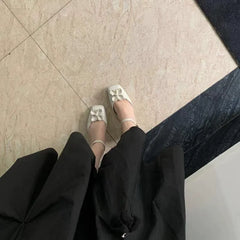 Ellie Low Heel Slingback Pumps with Floral Decor
