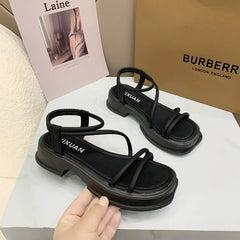 Buckle Platform Sandals