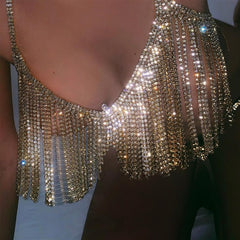 Sexy Tassel Rhinestone Body Chain set XG2186(Suitable for all sizes)