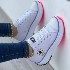 Color Blocking Pattern Convas Sneaker