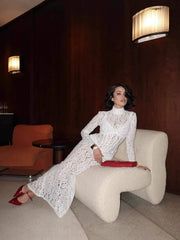 Round Neck Long Sleeve Lace Up Bodycon Set
