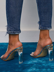 Transparent Heel Sandals
