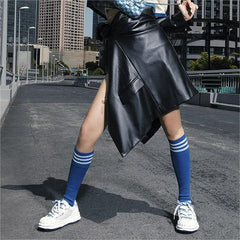 Color Block Lace-up Front Skate Shoes