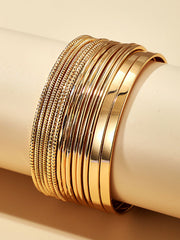 14 Pieces Gold Bracelet Set