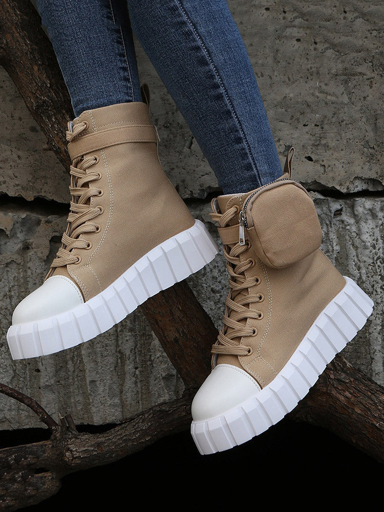 Lace-up Canvas Sneakers