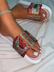 Rhinestone Dollar Slippers