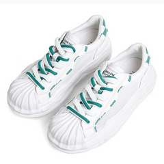 Color Block Lace-up Front Skate Shoes