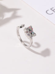 Crystal Rainbow Cat Jewelry Set