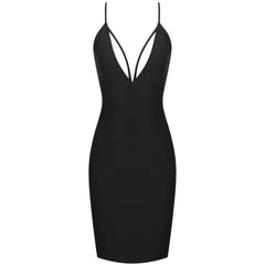 Strappy Sleeveless Over Knee Bandage Dress