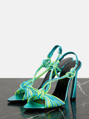 Point Toe Strappy Knot Heels