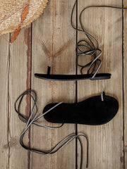 Crystal Strappy Flat Sandals