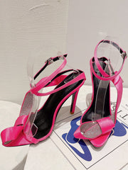 Rhinestone Twisted Pointed Toe Heels