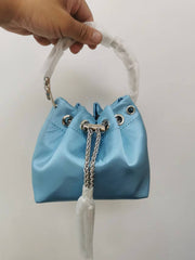 Satin Fringe Fashion Bucket Bag