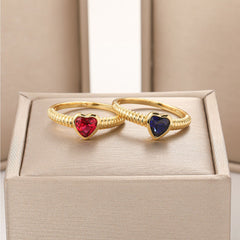 Sophia Spiral Ruby Ring