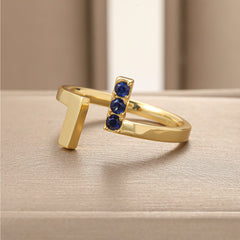 Irregular Diamond Open Ring