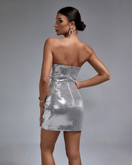 Sequin Sweetheart Mini Dress