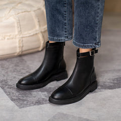 Freya Buckle Strap Ankle Booties