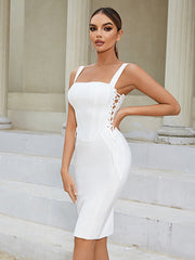 Strappy Sleeveless Tie Over Knee Bandage Dress