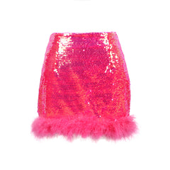 Mini Sequins Bodycon Skirt