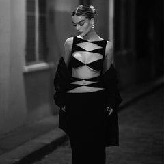 Round Neck Sleeveless Hollow out Bandage Set