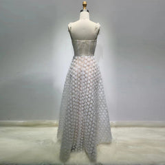 Strappy Maxi Floral Wedding Dress