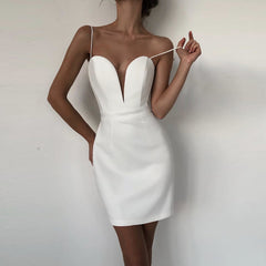 Strappy Sleeveless Backless Mini Bandage Dress
