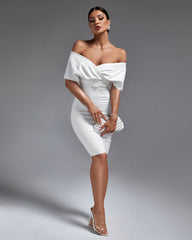 V Neck Midi Bandage Dress With Belt