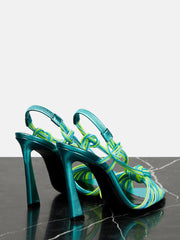 Point Toe Strappy Knot Heels