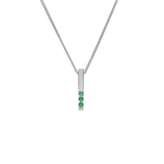 Sapphire Baguette Necklace