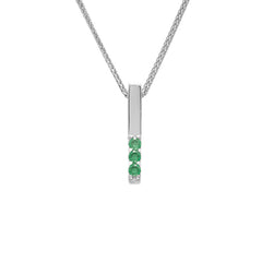 Sapphire Baguette Necklace