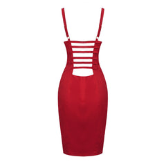 Strappy Sleeveless Mini Hollow out Bodycon Dress