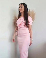 One Shoulder Midi Frill Suzie Dress