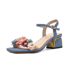 Betty Floral Ankle Strap Sandals