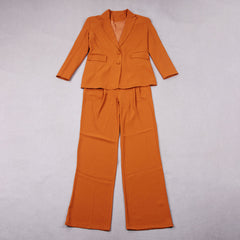 V Neck Long Sleeve Button Bodycon Set