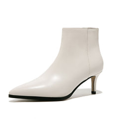 Allison Pointed Toe Kitten Heel Booties