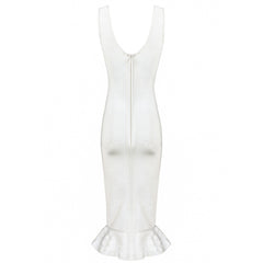 Strappy Sleeveless Fishtail Over Knee Bandage Dress