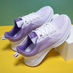 Front Lace-up Fly Knit Sneakers